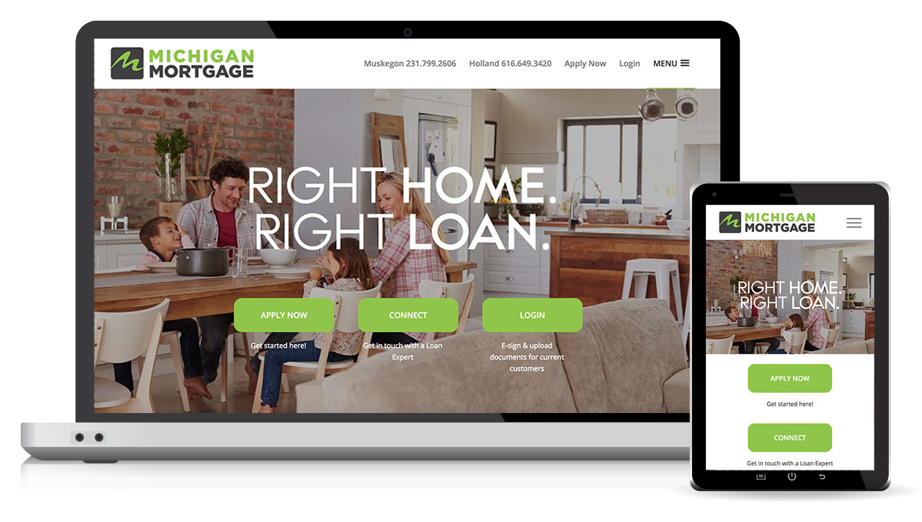 Michigan Mortgage Website Design