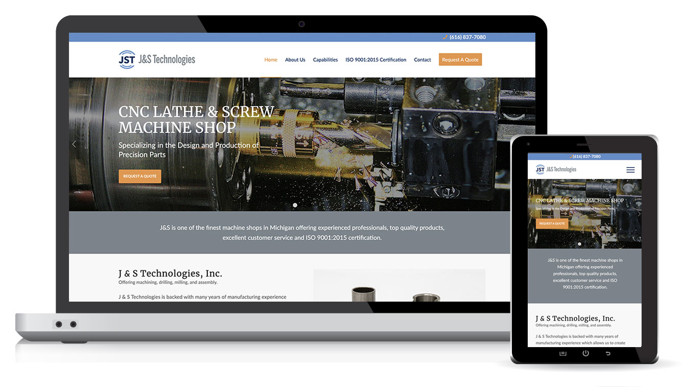 Machine Shop Website Design