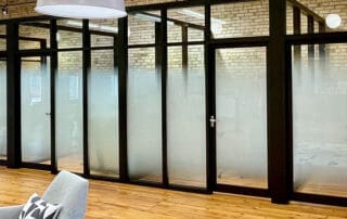 Showcasing Glass Offices for website design project