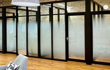 Showcasing Glass Offices for website design project